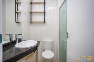 Studio Mobiliado 28m² com 01 quarto no Centro - Curitiba/PR