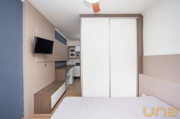 Apartamento 24m² Mobiliado com 01 quarto no Centro Cívico - Cu