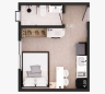 Studio com 1 dormitório à venda, 18 m² por R$ 201.630,00 - Pra