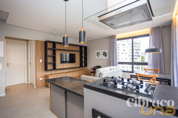 Apartamento mobiliado para alugar com 1 quarto no Batel – Edif