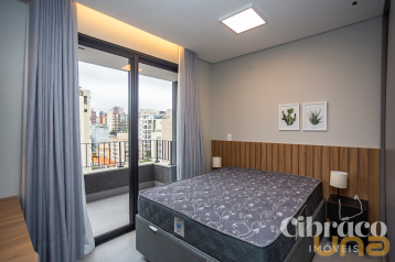 Apartamento mobiliado para alugar com 1 quarto no Batel – Edif