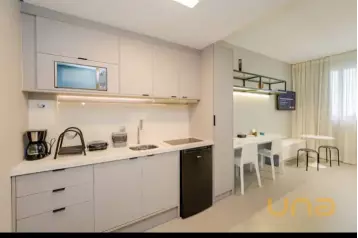 Studio mobiliado 30m² no Batel - Curitiba/PR