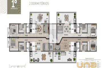 Apartamento com 2 quartos à venda - Praia de Leste - Pontal do